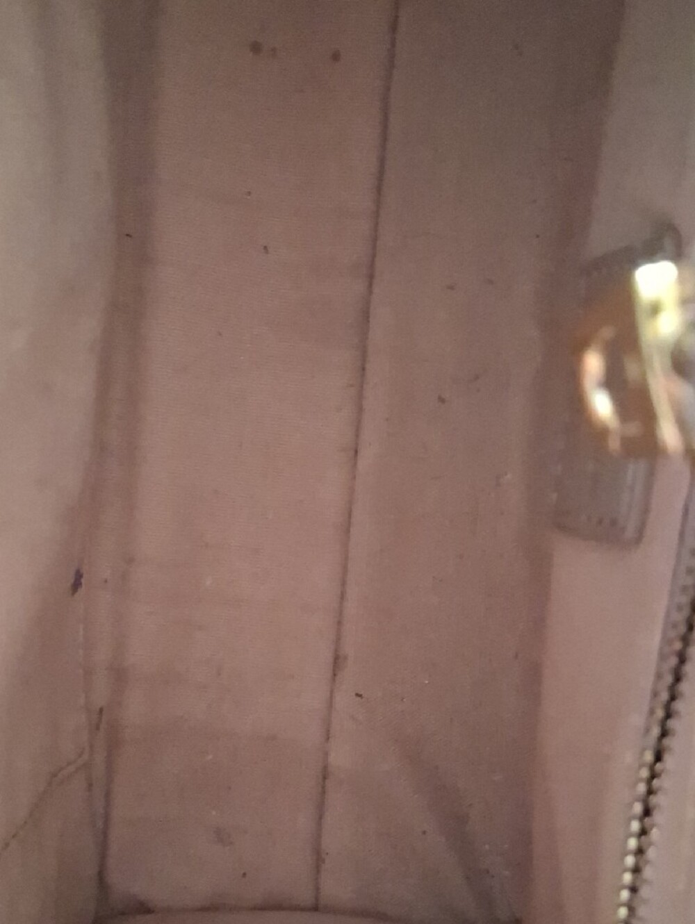 Taupe Embossed Monogram Purse with Gold Hardware . Sold As Is. DO NOT BUNDLE. - Picture 8 of 15